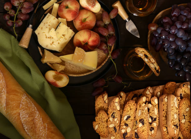 istock cheese board and fresh fruit grapes antipasti 2058259356