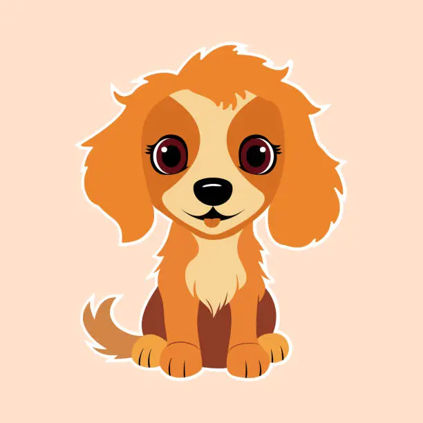 Vector illustration of doggy
