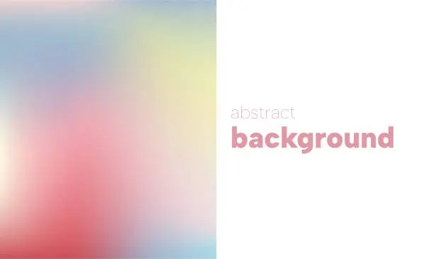 Vector illustration of Modern peach-multicolor horizontal background with gradient.