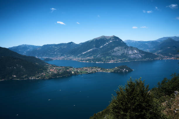 istock Lake Como with charming yachts surrounded by hills 2058302476