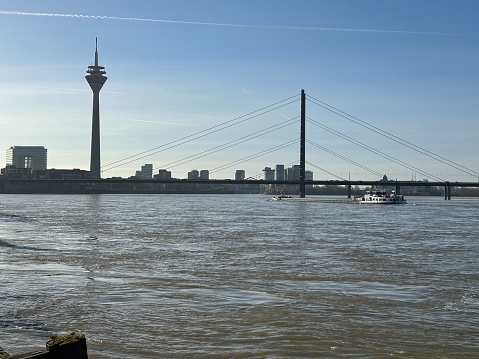 View of the river in Düsseldorf