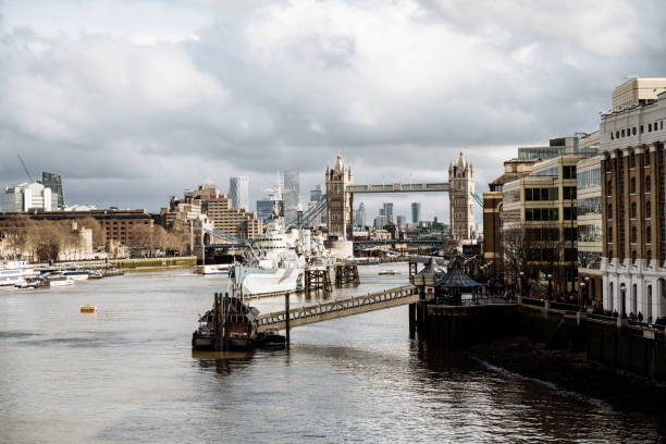 Tower bridge and Thames river