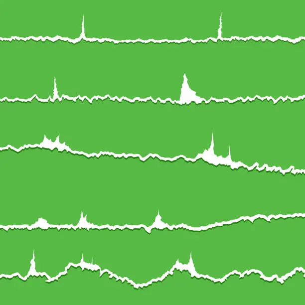 Vector illustration of Torn sheets of paper vector set