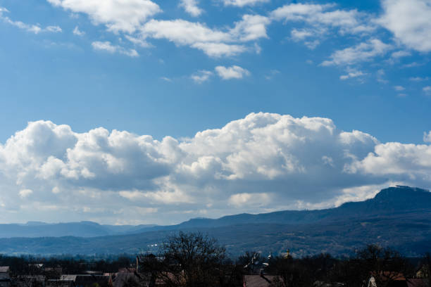 Landscape view of beautiful sky over mountain valley