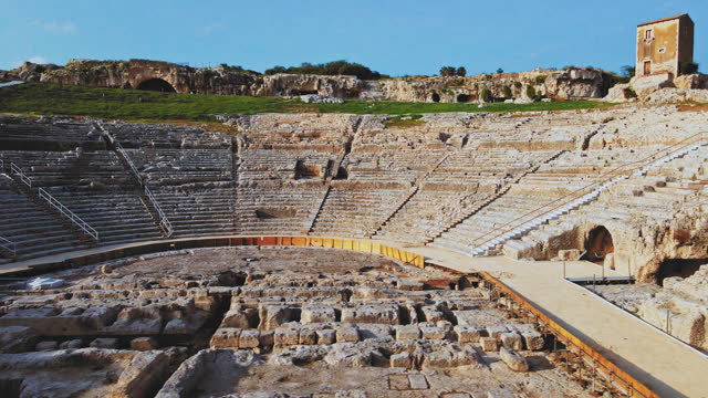 Ruins Of The Greek Theatre Of Syracuse