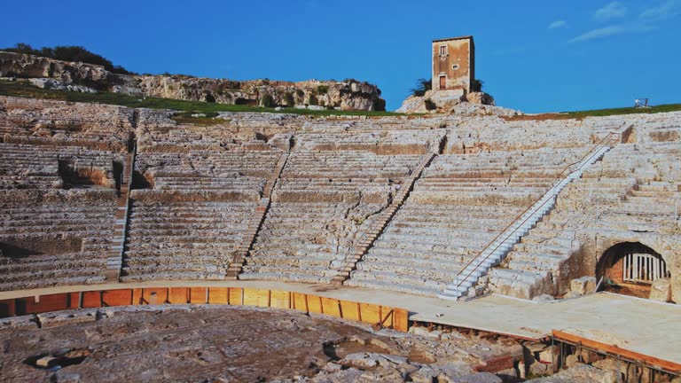 Ruins Of The Greek Theatre Of Syracuse