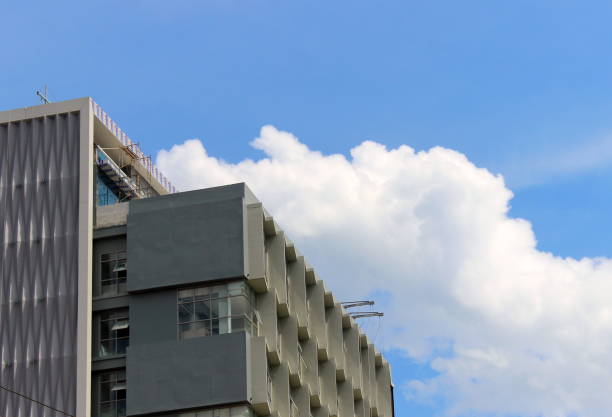 Top of tall building