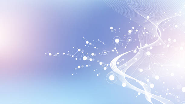 Molecular abstract structure background. Scientific vector illustration with molecule DNA. Medical, science and technology concept for banner template or header. Molecular abstract structure background. Scientific vector illustration with molecule DNA. Medical, science and technology concept for banner template or header probiotic pattern stock illustrations