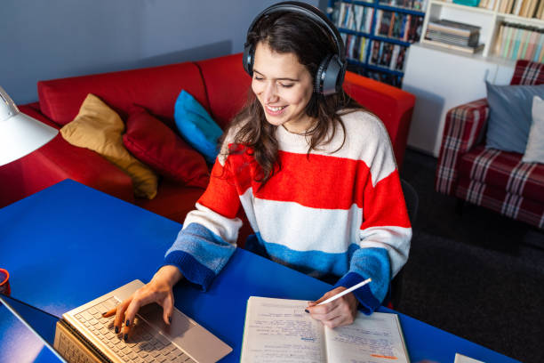 istock A young woman is using a laptop 2058458030