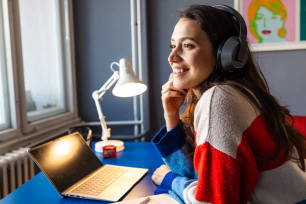 istock The working atmosphere at home - woman using a laptop 2058458033