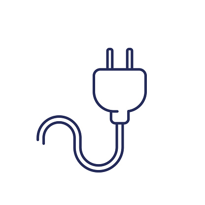 plug for a chinese socket line icon