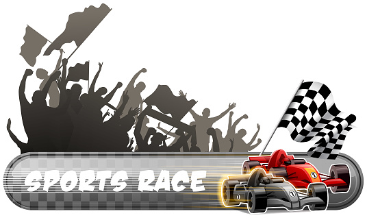 drawing of vector new season last lap banner. Created by Illustrator CS6. This file of transparent.