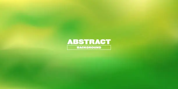 Vector illustration of Abstract blurred green gradient colors background design with dynamic effect