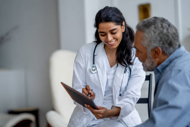 istock Senior Home Care Appointment 2058539347