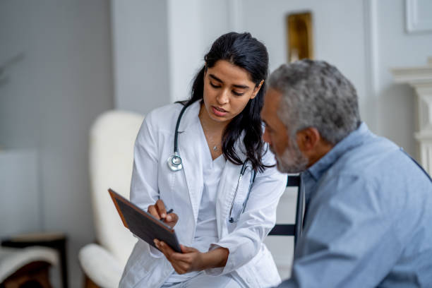 istock Senior Home Care Appointment 2058539349