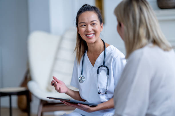 istock Senior Home Care Appointment 2058539574