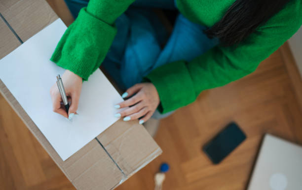 istock A young woman is moving. 2058549400