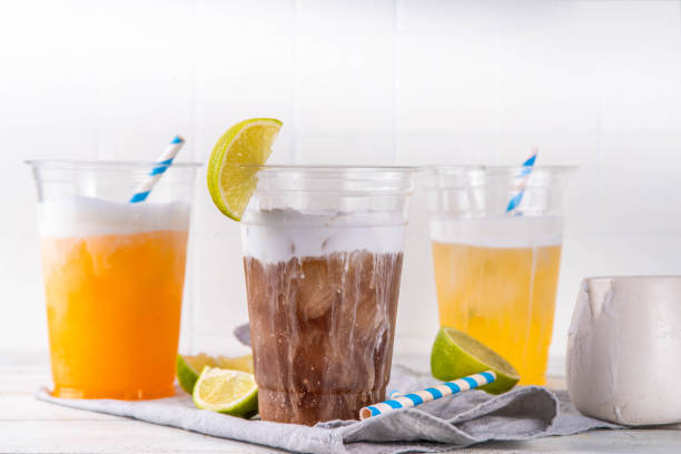 istock Dirty soda, soda and creamer alcohol free mocktail 2058576081