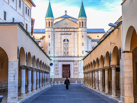 Cascia, Perugia, Umbria, Italy: Cascia, famous throughout the world for the Saint of impossible cases: Santa Rita.