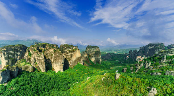 istock Landscape with monasteries and rock formations in Meteora, Greece. 2058625984