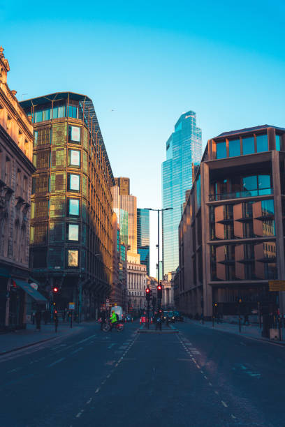 istock London view of empty streets in the sunset 2058638364