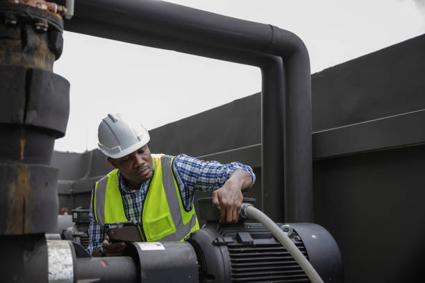 istock Industrial engineer work on site. engineer visit and inspection site engineer at industrial site. Inspector engineer check and working on site 2058658972