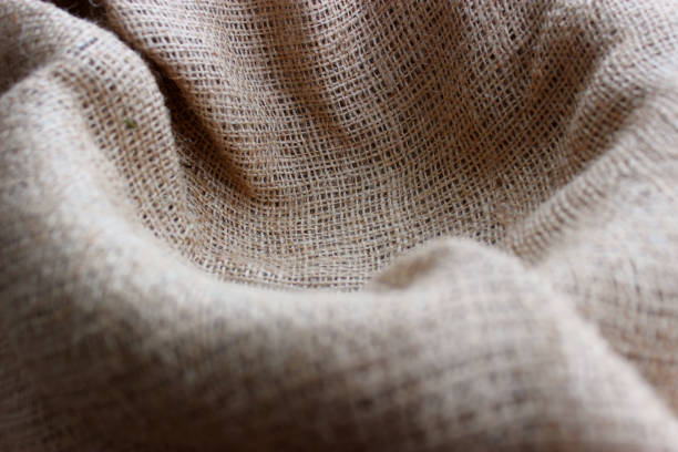 istock Selective and partial focus burlap fabric in nest shape background 2058663845