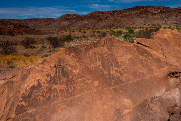 istock Rock engravings at Twyfelfontein 2058727225
