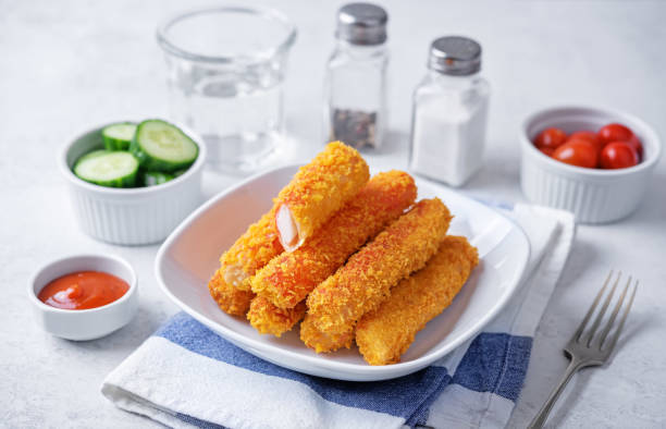 istock Fried Crab sticks in crumbs 2058834034
