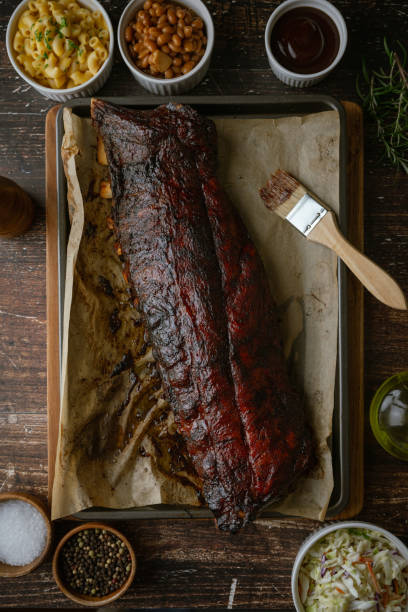 istock bbq spare ribs with side dishes 2058884391