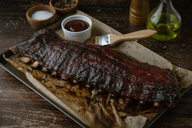 istock pork spare ribs with bbq sauce 2058923569