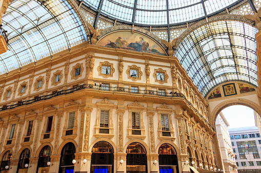 Vittorio Emanuele Gallery in Milan, Lombardy, Italy