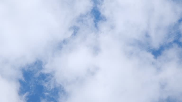 Airplane flying on deep cloudy blue sky