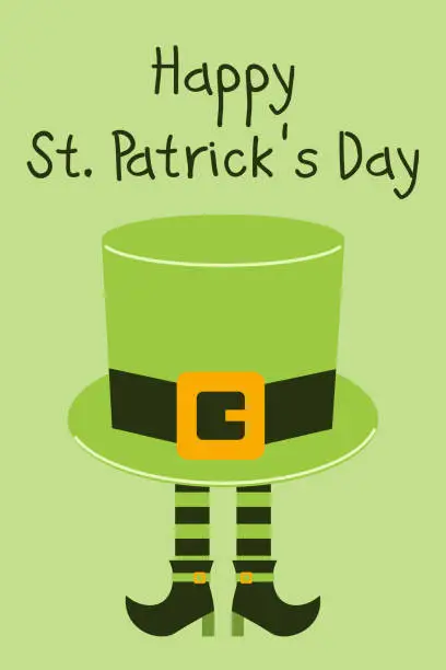 Vector illustration of Happy St. Patrick's Day. a greeting card. Vector