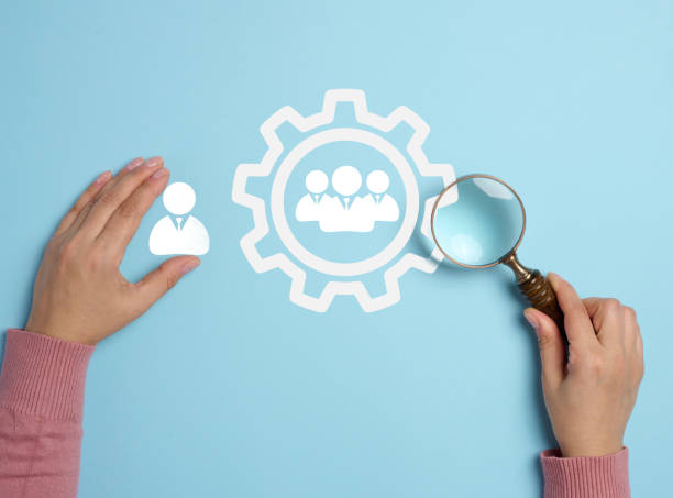 istock Staff icons, human resource management concept, team performance improvement 2059032454
