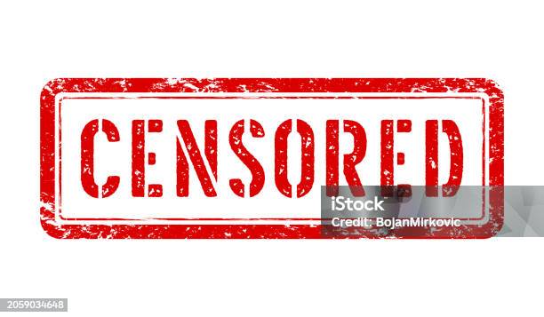 Red Censor Background Censored Red Stamp Vector Stock Illustration - Download Image Now - Art ...