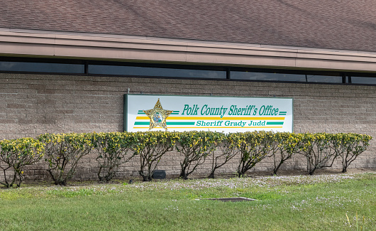 Lake Wales, FL, USA, 3-3-24. Polk County Sheriff station, office in Lake Wales