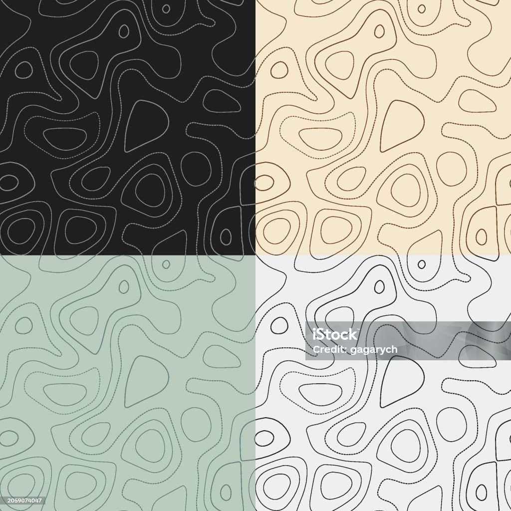Topography Map Patterns Topography Patterns Seamless Elevation Map Tiles Astonishing Isoline ...