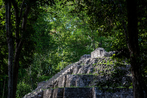 Piramids in Yaxha National Park in Guatemala