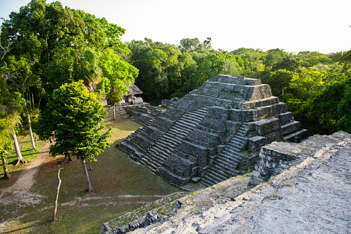 Piramids in Yaxha National Park in Guatemala