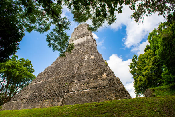 Maya people ruins with the original designs Copan, an archaeological site of the Maya civilization, Honduras