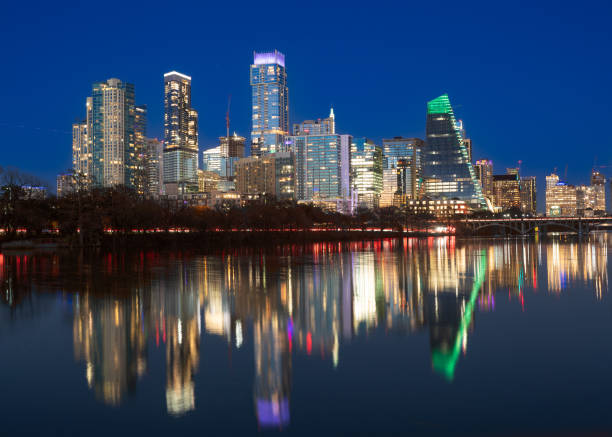 istock Austin Texas skyline seen at night 2059253141