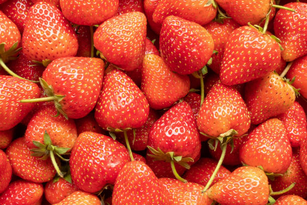 istock Fresh organic red strawberry fruit background 2059313969