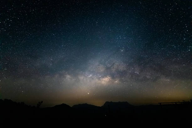 istock Night landscape with colorful Milky Way 2059545954
