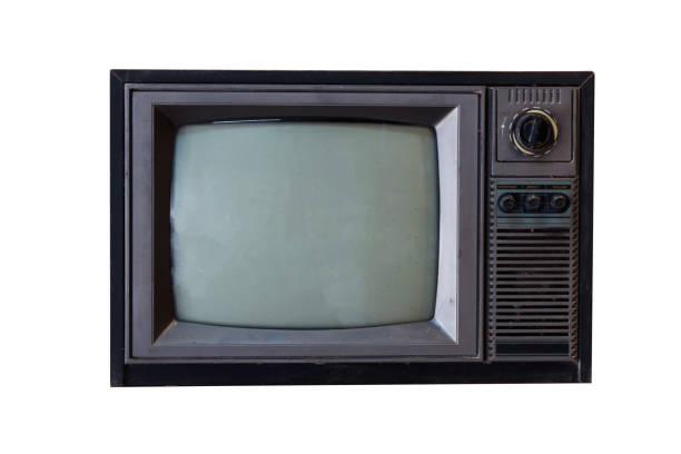 istock Isolated old radio on white background 2059549113