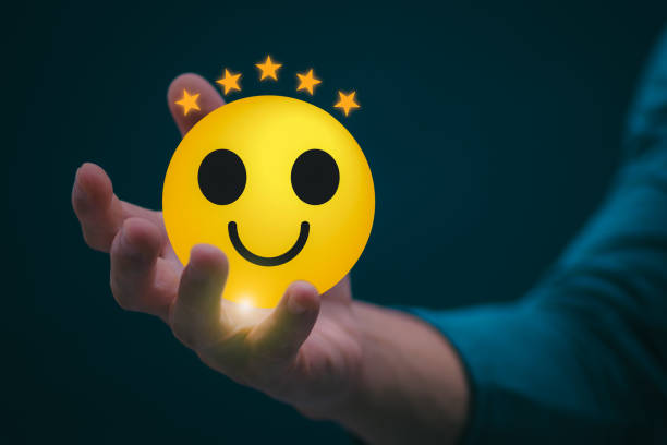 istock Customer services best excellent business rating experience. Satisfaction survey concept. user gives ratings to service experience on the online application, online marketing, and business processes. 2059639164