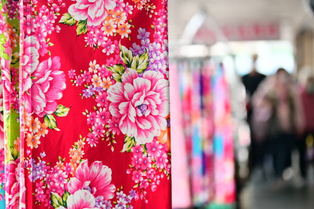 Taiwanese floral fabric, known as \