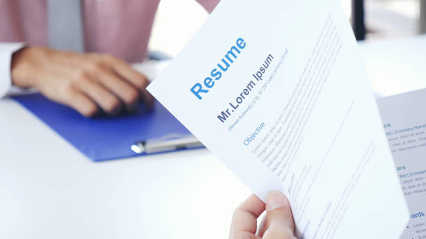 istock Job Interview with headhunter agent and applicant. Job HR applicants having an interview with Human resource manager jobs interviewing with confident candidate at business firm office give cv resume 2059783687