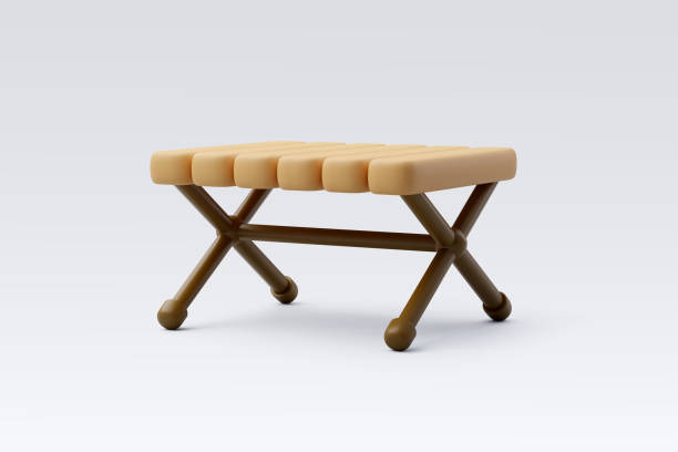 istock 3d Vector Wooden camping table, Travel and camping adventure concept. 2059783813