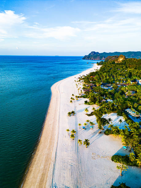 istock Drone photo resort on the sea coast 2059816710